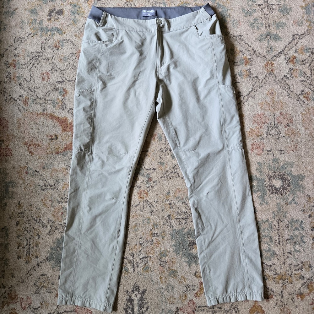 Simms Fishing Pants Mens XL Quick Dry Outdoor Lightweight Hiking Outdoor Nylon